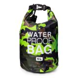 Borsa Impermeabile Verde Mimetica Capacità 5 lt Sfumatura Colore Struttura Mimetica - Seniliri