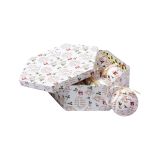 Box 7 sfere natalizie, Fantasia scritte, Set assortimento palline di Natale, Scatola set albero di Natale ,Diametro 7,5 cm, Bianco