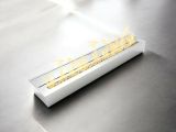 Bruciatore Argento Combustibile Bioetanolo Ecoflame Installazione Incasso, Adatto per Camino - Andrano