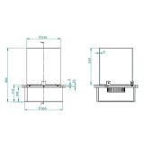 Bruciatore Arola, 30x30 h36 cm, Grigio e Trasparente