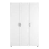 Cabina armadio con appendiabiti rovere e bianca opaca 119x184h cm - Dania