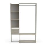 Cabina armadio con ripiani regolabili rovere 119x183h cm - Tsuruhime