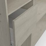 Cabina armadio con ripiani regolabili rovere 119x183h cm - Tsuruhime