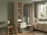Cabina armadio con ripiani regolabili rovere 119x183h cm - Tsuruhime