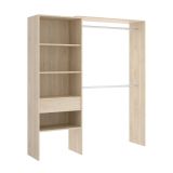 Cabina armadio con ripiani regolabili rovere 160x187h cm - Fauno