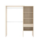 Cabina armadio con ripiani regolabili rovere 160x187h cm - Fauno