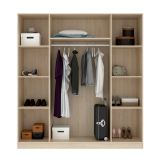 Cabina armadio con ripiani regolabili rovere 200x215h cm - Persefone
