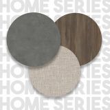 Cabina armadio con specchio marrone e grigia 138x183h cm - Phet