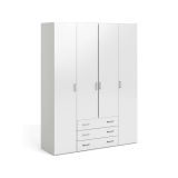 Cabina armadio in legno bianca lucida 154x200h cm - Amoruccio