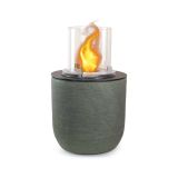 Caminetto a bioetanolo da tavolo 35x35x55h cm verde - Agazzano