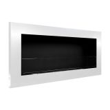 Camino a Bioetanolo Bianco Capacità 0.75 lt Superficie Riscaldabile 25 90x12x40h cm, Potenza (kw) 2.5 - Seulo