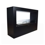 Camino a bioetanolo da pavimento 100x30x70h cm nero - Aicurzio