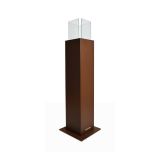 Camino a bioetanolo da pavimento 20x20x110h cm ruggine - Seroth
