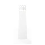 Camino a bioetanolo da pavimento 40x40x145h cm bianco - Arese
