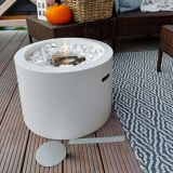 Camino a bioetanolo da tavolo 47x47x32h cm bianco - Aielli