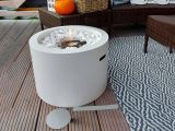 Camino a bioetanolo da tavolo 47x47x32h cm bianco - Aielli