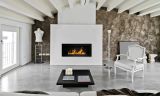 Camino a bioetanolo Dsquizzat, Caminetto, Focolare senza fumo, Riscaldatore ad etanolo, Made in Italy, 90x12 h39 cm, Nero