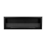 Camino a Bioetanolo Nero Capacità 1.25 lt Superficie Riscaldabile 30 120x15x40h cm, Potenza (kw) 3 - Pompiano