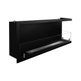 Camino a Bioetanolo Nero Capacità 1.25 lt Superficie Riscaldabile 30 120x22x45h cm, Potenza (kw) 3 - Chisone