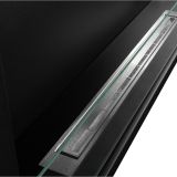 Camino a Bioetanolo Nero Capacità 1.25 lt Superficie Riscaldabile 30 120x22x45h cm, Potenza (kw) 3 - Chisone