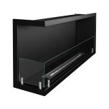 Camino a Bioetanolo Nero Capacità 1.25 lt Superficie Riscaldabile 30 120x22x45h cm, Potenza (kw) 3 - Lonigo