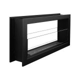 Camino a Bioetanolo Nero Capacità 1.5 lt Superficie Riscaldabile 30 90x15x40h cm, Potenza (kw) 3 - Guardea