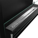 Camino a Bioetanolo Nero Capacità 1.5 lt Superficie Riscaldabile 30 90x22x45h cm, Potenza (kw) 3 - Macomer