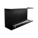 Camino a Bioetanolo Nero Capacità 1.5 lt Superficie Riscaldabile 30 90x24x45h cm, Potenza (kw) 3 - Novaledo