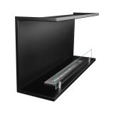 Camino a Bioetanolo Nero Capacità 1.5 lt Superficie Riscaldabile 30 90x24x45h cm, Potenza (kw) 3 - Novaledo
