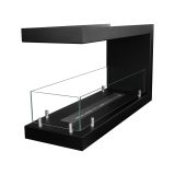 Camino a Bioetanolo Nero Capacità 1.5 lt Superficie Riscaldabile 30 90x30x50h cm, Potenza (kw) 3 - Bassano