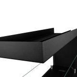 Camino a Bioetanolo Nero Capacità 1.5 lt Superficie Riscaldabile 30 90x30x50h cm, Potenza (kw) 3 - Bassano
