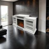 Camino elettrico Aramengo, 179x48 h81 cm, Bianco