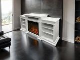 Camino elettrico Aramengo, 179x48 h81 cm, Bianco