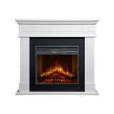 Camino Elettrico Bianco Superficie Riscaldabile 30 Potenza (kw) 0.9-1.8 110x25x95h cm, Indoor - Sola