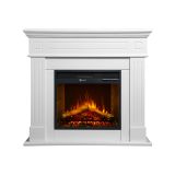 Camino Elettrico Bianco Superficie Riscaldabile 30 Potenza (kw) 0.9-1.8 110x25x95h cm, Indoor - Sola