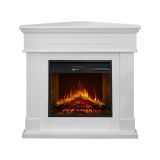 Camino Elettrico Bianco Superficie Riscaldabile 30 Potenza (kw) 0.9-1.8 110x63x102h cm, Indoor - Treviolo