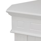 Camino Elettrico Bianco Superficie Riscaldabile 30 Potenza (kw) 0.9-1.8 110x63x102h cm, Indoor - Treviolo
