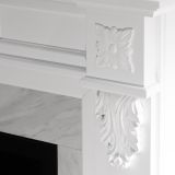 Camino Elettrico Bianco Superficie Riscaldabile 30 Potenza (kw) 0.9-1.8 121x38x108h cm, Indoor - Prasco