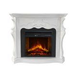 Camino Elettrico Bianco Superficie Riscaldabile 30 Potenza (kw) 0.9-1.8 123x39x100h cm, Indoor - Triuggio