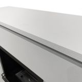 Camino Elettrico Bianco Superficie Riscaldabile 30 Potenza (kw) 0.9-1.8 96x35x96h cm, Indoor - Alfaedo