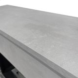 Camino Elettrico Grigio Cemento Superficie Riscaldabile 30 Potenza (kw) 0.9-1.8 96x35x96h cm, Indoor - Sturno