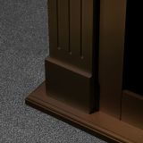 Camino Elettrico Marrone Noce Superficie Riscaldabile 30 Potenza (kw) 0.9-1.8 110x36x100h cm, Indoor - Lentella