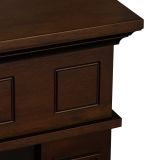 Camino Elettrico Marrone Noce Superficie Riscaldabile 30 Potenza (kw) 0.9-1.8 89x28x90h cm, Indoor - Versiggia