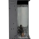 Camino Elettrico Nero Superficie Riscaldabile 30 Potenza (kw) 0.75-1.5 127x20x44h cm, Indoor - Pofi