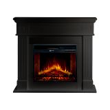 Camino Elettrico Nero Superficie Riscaldabile 30 Potenza (kw) 0.9-1.8 110x36x100h cm, Indoor - Cogliate