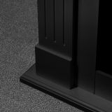 Camino Elettrico Nero Superficie Riscaldabile 30 Potenza (kw) 0.9-1.8 110x36x100h cm, Indoor - Cogliate