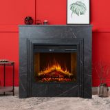 Camino Elettrico Nero Superficie Riscaldabile 30 Potenza (kw) 0.9-1.8 96x35x96h cm, Indoor - Limbiate