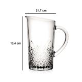 Caraffa Trasparente 1440 ml Adatto per Lavastoviglie, - Patega