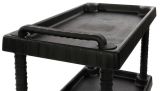 Carrello Libin, Carrello multiuso, Carrello con ruote, Carrello portaattrezzi a 1 ripiano, 100% Made in Italy, 75x38h92 cm, Antracite