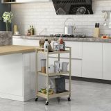 Carrello Masio, 43x30 h80 cm, Panna